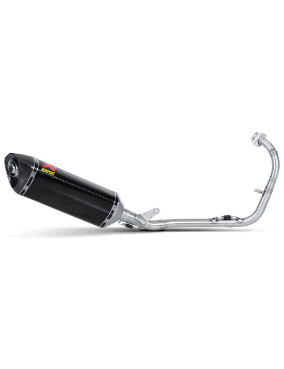 Escape completo Akrapovic racing en carbono para Yamaha YZF-R 125, años 2008-2013 - 1