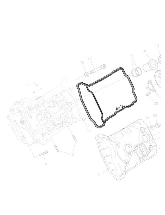 Joint Couvercle Culasse Avant 78811622B Ducati Panigale V4/Multi V4/Streetfighter V4/Diavel V4 - 2
