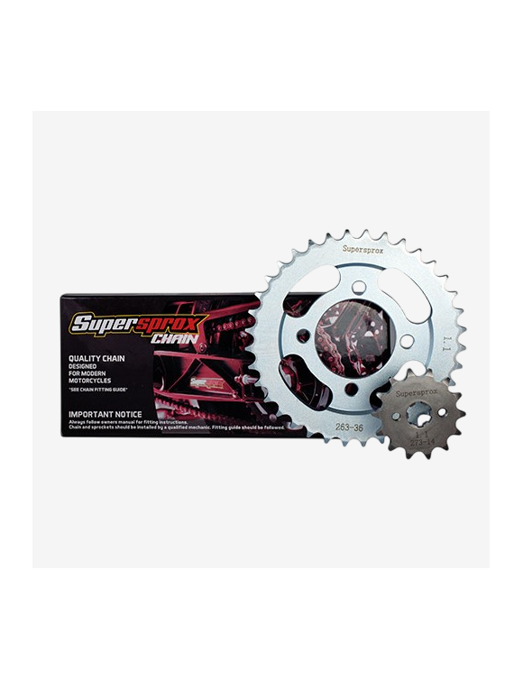Kit de cadena, corona y piñón, Supersprox 101858E, Benelli TRK 502 ABS E4-E5 - 2