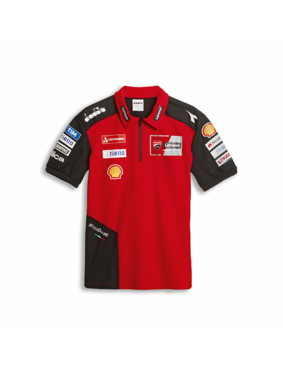 Polo pour Homme Original Ducati GP Team Replica 25 Noir/Rouge 98771315 - 1