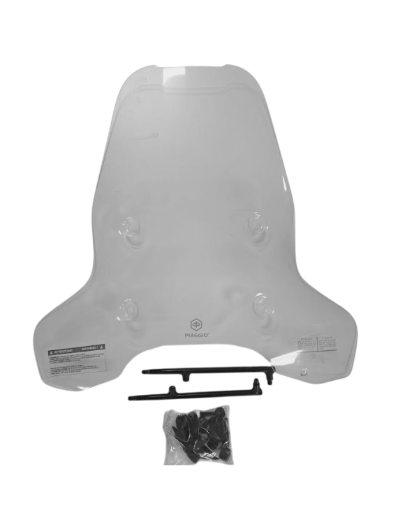 Kit Parabrezza Alto, Trasparente, Omologato Originale Piaggio, LIBERTY 50 125 150 2025 - 3 Kit Parabrezza Alto, Trasparente, Omologato Originale Piaggio, LIBERTY 50 125 150 2025 - 3