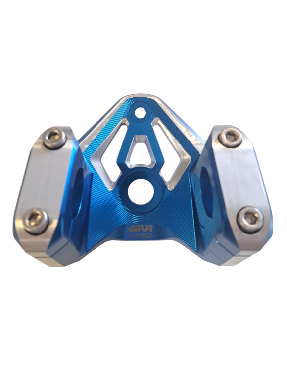 Billet Aluminum Handlebar Risers, Anodized, Blue, Limited and Numbered ...