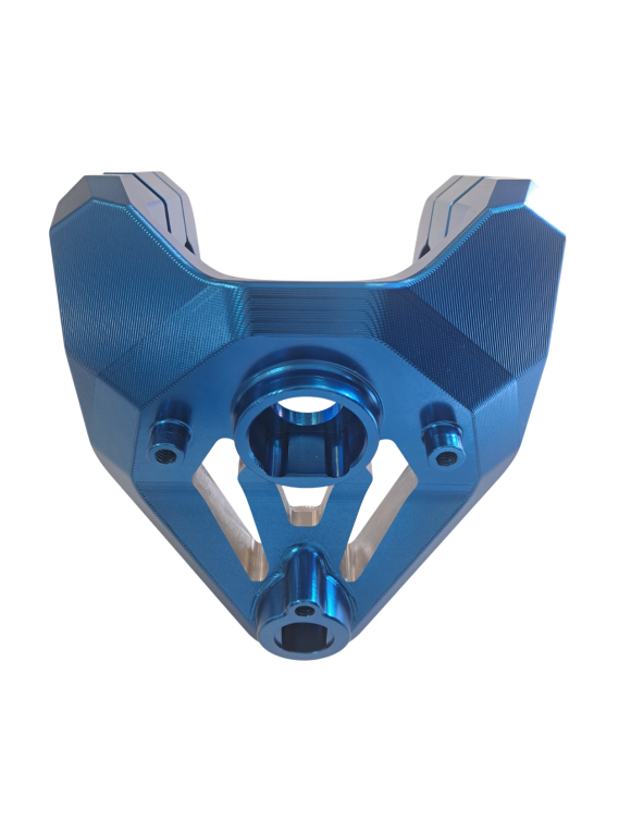 Billet Aluminum Handlebar Risers, Anodized, Blue, Limited and Numbered ...