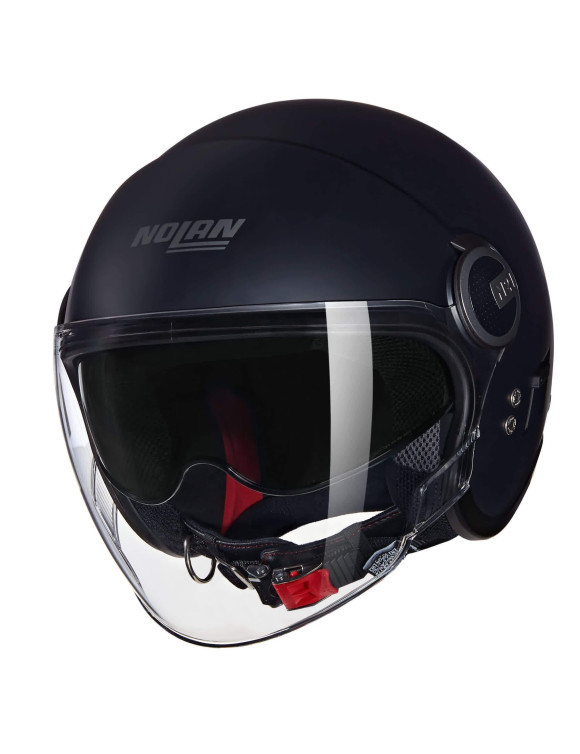 Casque de Moto Jet Nolan N21 Visor 06 Classico 302 Noir Mat N2Y000007302 - 1