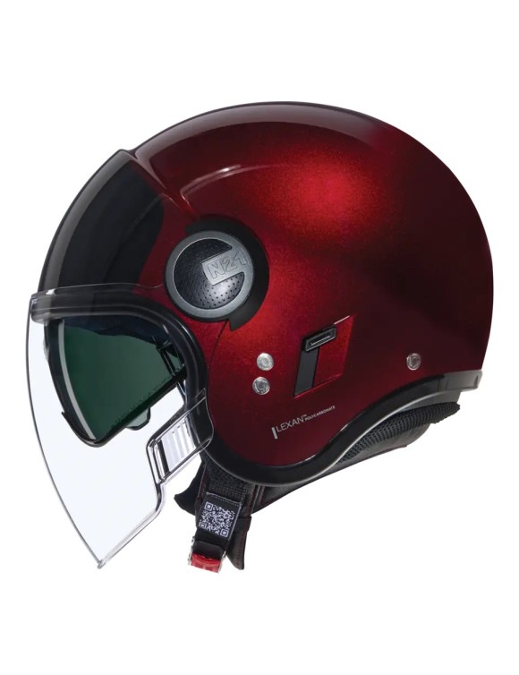 Casco de Moto Jet Nolan N21 Visor 06 Pintura Especial 344 Rojo Brillante N2Y000730344 - 2