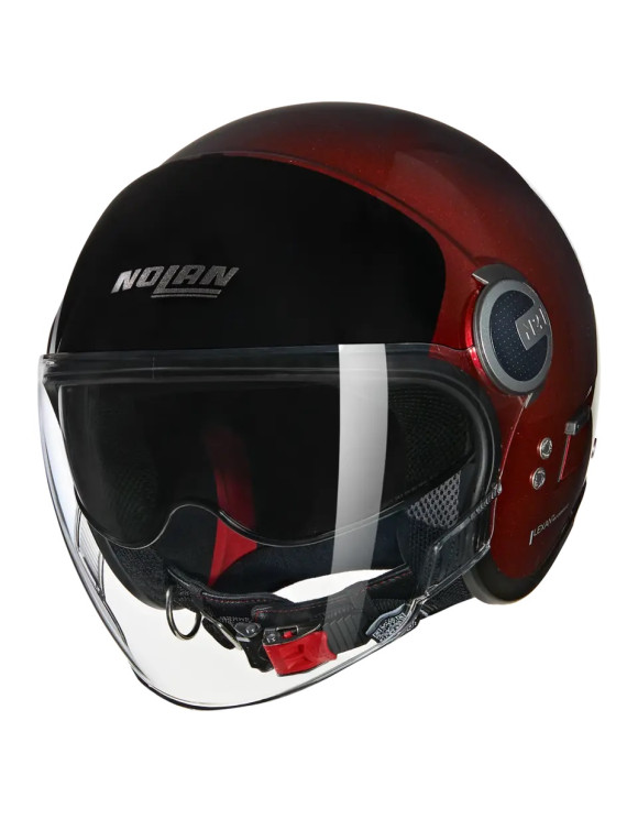 Casque de Moto Jet Nolan N21 Visor 06 Peinture Spéciale 344 Rouge Brillant N2Y000730344 - 1
