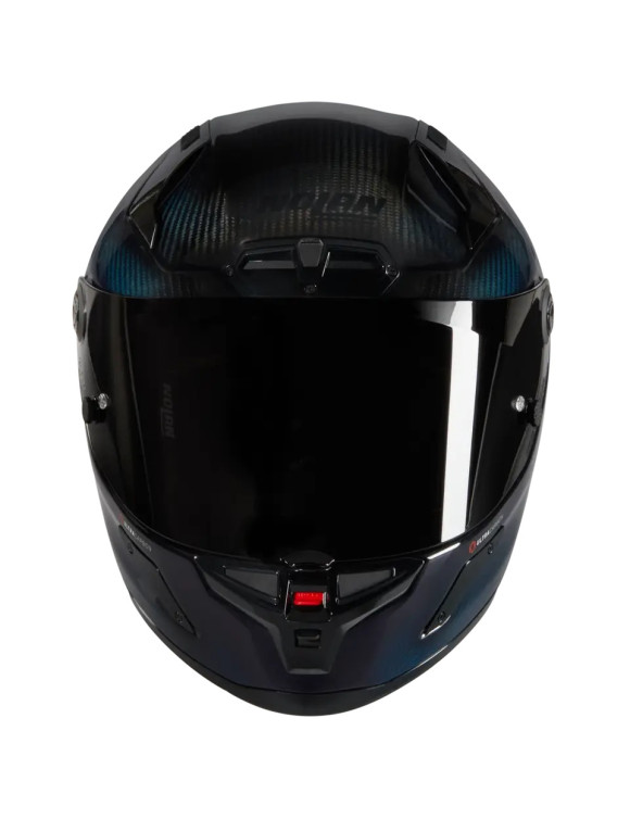 Nolan X-804 RS Ultra Carbon Liquid Full Face Motorcycle Helmet 328 Black/Blue Glossy X84000845328 - 3