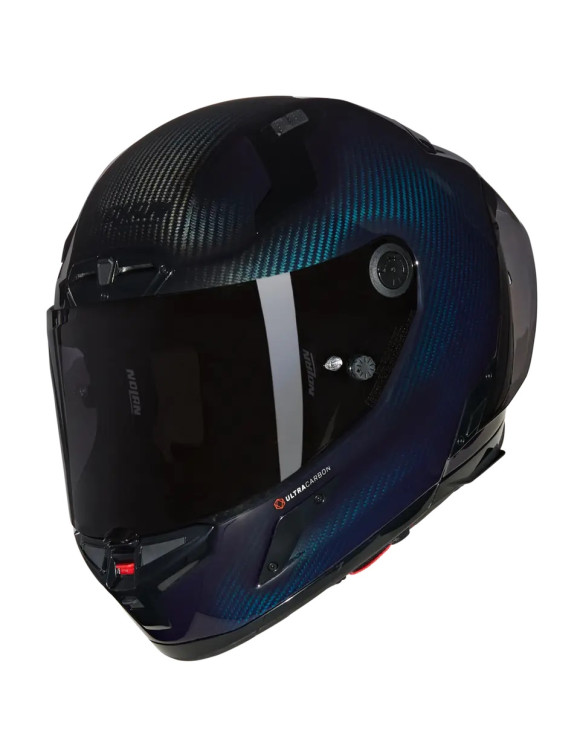 Nolan X-804 RS Ultra Carbon Liquid Full Face Motorcycle Helmet 328 Black/Blue Glossy X84000845328 - 2