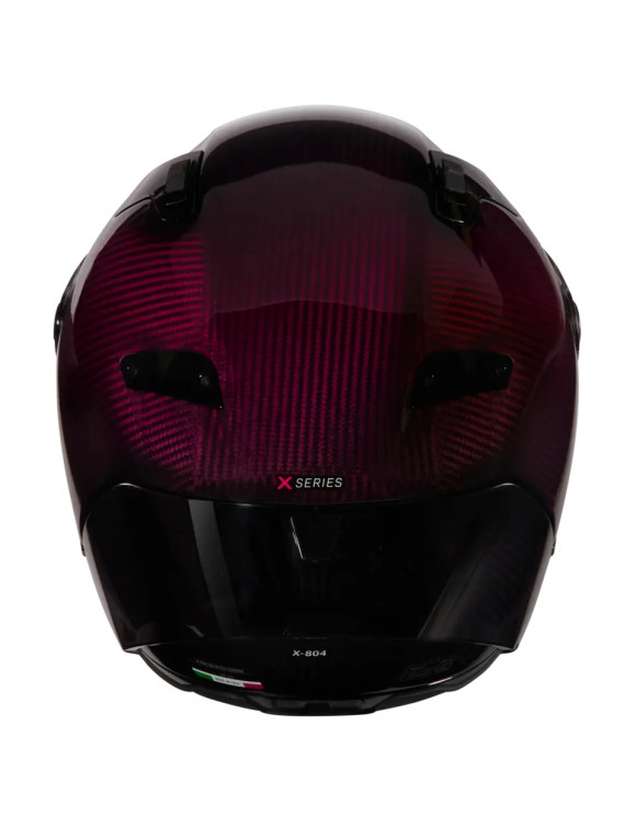 Casco Moto Integrale Nolan X-804 RS Ultra Carbon Liquido 326 Black/Red Lucido X84000845326 - 5