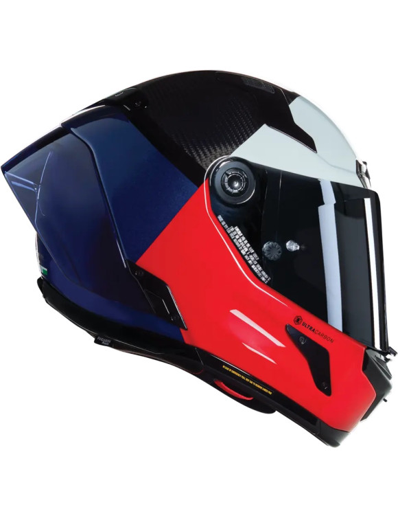Casco Moto Integrale Nolan X-804 RS Ultra Carbon Blocco 348 Blue/Red Lucido X84000850348 - 4