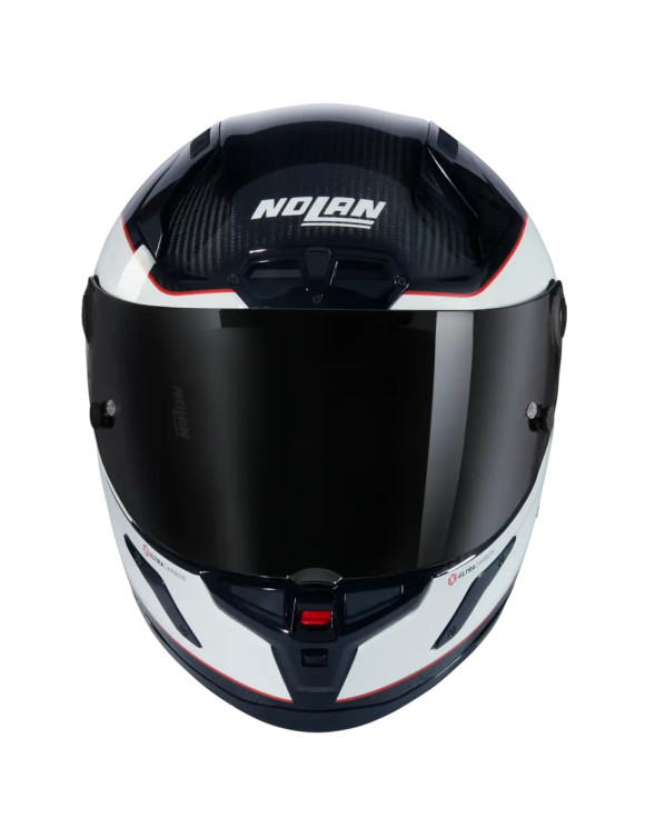 Nolan X-804 RS Ultra Carbon Asso di Picche 343 White/Red Glossy Full Face Motorcycle Helmet - 3