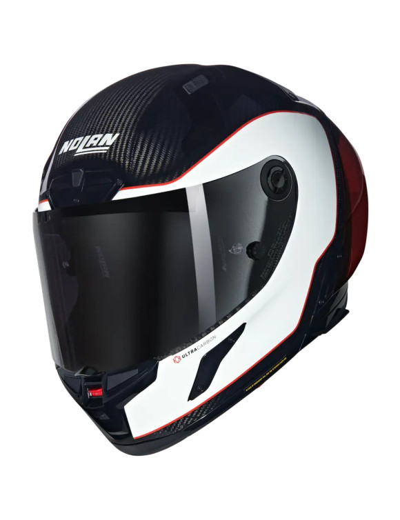 Nolan X-804 RS Ultra Carbon Asso di Picche 343 White/Red Glossy Full Face Motorcycle Helmet - 2