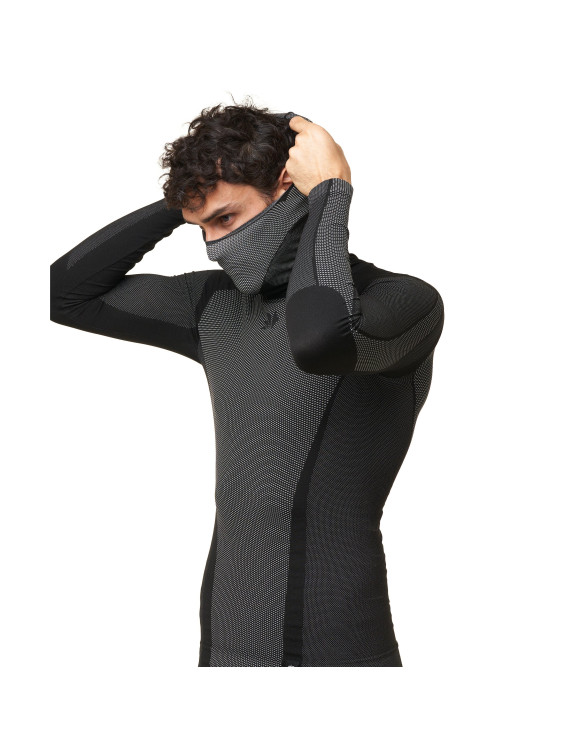 Camiseta de Manga Larga Sixs con Capucha Black Carbon TS2-DB - 3 Camiseta de Manga Larga Sixs con Capucha Black Carbon TS2-DB - 3