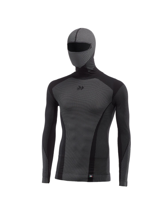 Camiseta de Manga Larga Sixs con Capucha Black Carbon TS2-DB - 1 Camiseta de Manga Larga Sixs con Capucha Black Carbon TS2-DB - 1