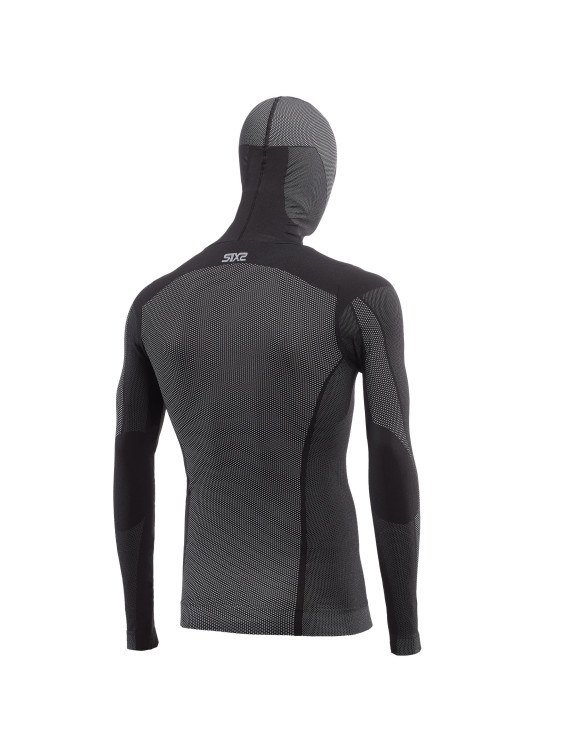 Camiseta de Manga Larga Sixs con Capucha Black Carbon TS2-DB - 2 Camiseta de Manga Larga Sixs con Capucha Black Carbon TS2-DB - 2