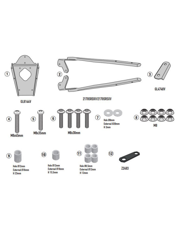 Attacco Posteriore Specifico per Bauletto MONOLOCK®, Givi SR2170, YAMAHA n-max 125 - 1 Attacco Posteriore Specifico per Bauletto MONOLOCK®, Givi SR2170, YAMAHA n-max 125 - 1