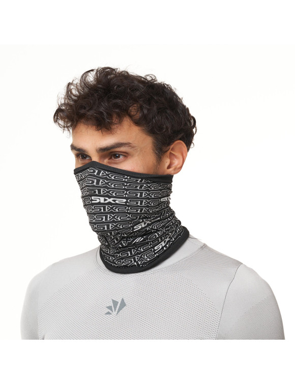 Pasamontañas Multiusos Unisex Sixs Logo Negro/Blanco TBX-V2-B/W - 2