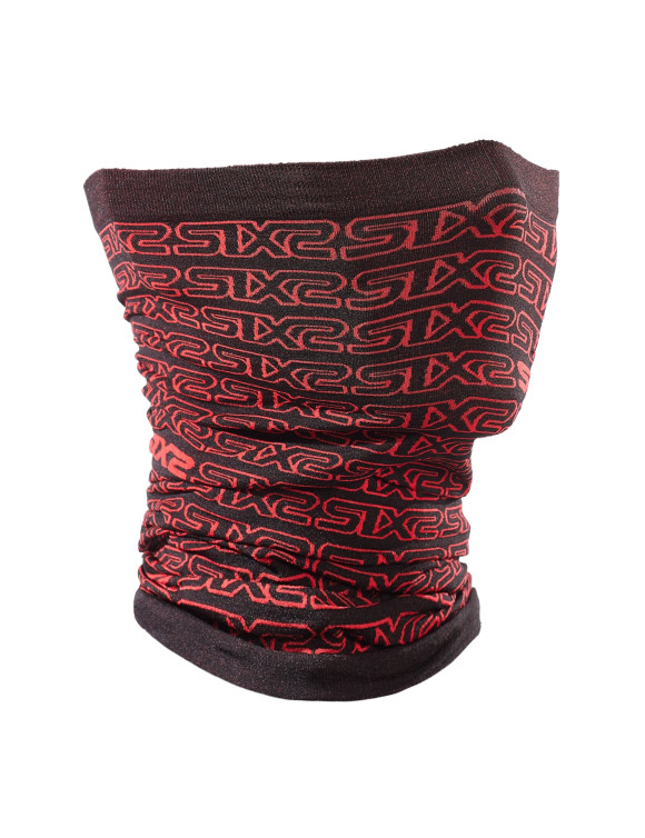 Pasamontañas Multiusos Unisex Sixs Logo Negro/Rojo TBX-V2-B/R - 1