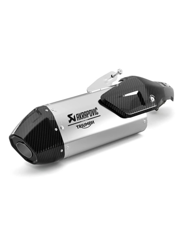 Silenziatore Slip-on by Akrapovic, Omologato A9605001 Triumph Tiger Sport 800 - 1 Silenziatore Slip-on by Akrapovic, Omologato A9605001 Triumph Tiger Sport 800 - 1