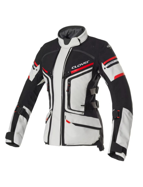 Clover Damen Winter Touring Motorradjacke Laminator-2 WP Lady 1711-N/GR - 1