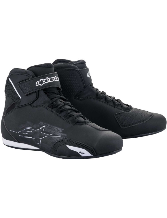 Chaussures de moto Alpinestars Sektor - Noir/Blanc 251551812 - 1