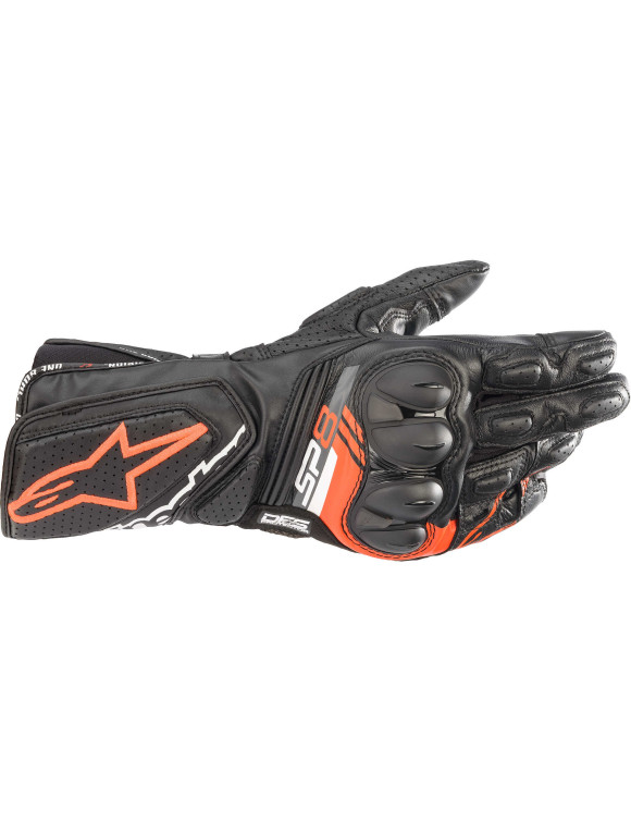 Guanti Moto Alpinestars SP-8 V3 - Nero/Rosso fluo 35583211030 - 1