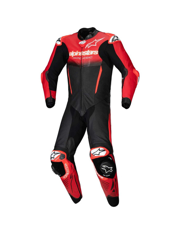 Combinaison moto en cuir Alpinestars GP - R7 - 1 pièce - Noir/Moyen/Rouge 31501251405 - 1
