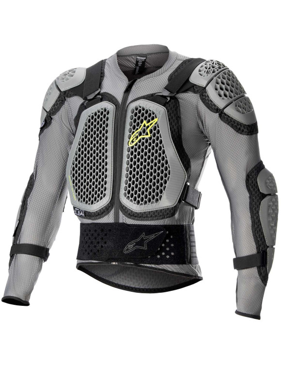 Alpinestars Bionic Action V2 Motorrad-Schutzjacke – Grau/Schwarz/Fluo Gelb 6506823915 - 1