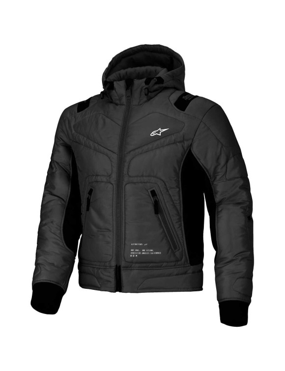 Chaqueta de moto impermeable Alpinestars Mohobbs - Negro/Naranja fluo 3200925156 - 1