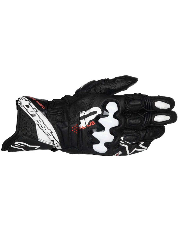 Gants de moto en cuir Alpinestars GP Plus R V3 - Noir/Blanc 355082512 - 1 Gants de moto en cuir Alpinestars GP Plus R V3 - Noir/Blanc 355082512 - 1