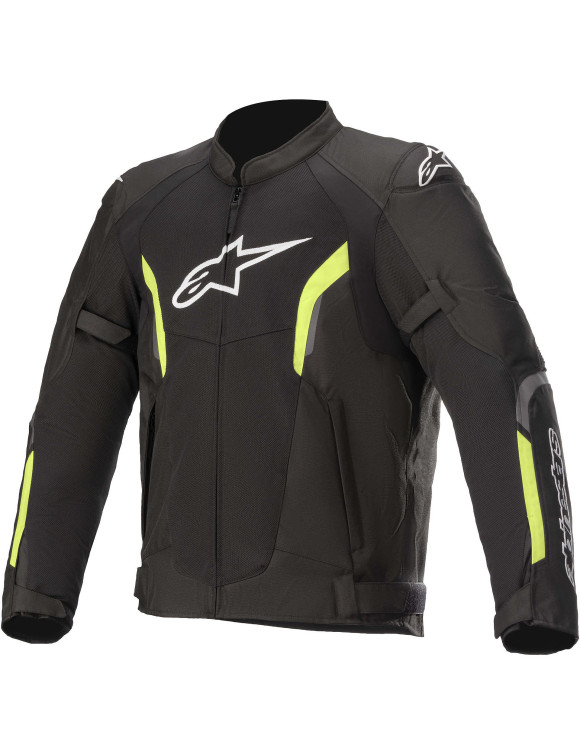 Veste de moto Alpinestars AST V2 Air - Noir/Jaune Fluo 3306121155 - 1 Veste de moto Alpinestars AST V2 Air - Noir/Jaune Fluo 3306121155 - 1