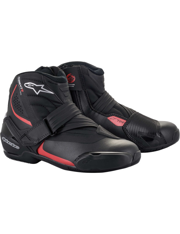 Bottes de moto Alpinestars SMX-1 R V2 - Noir/Rouge 222452113 - 1