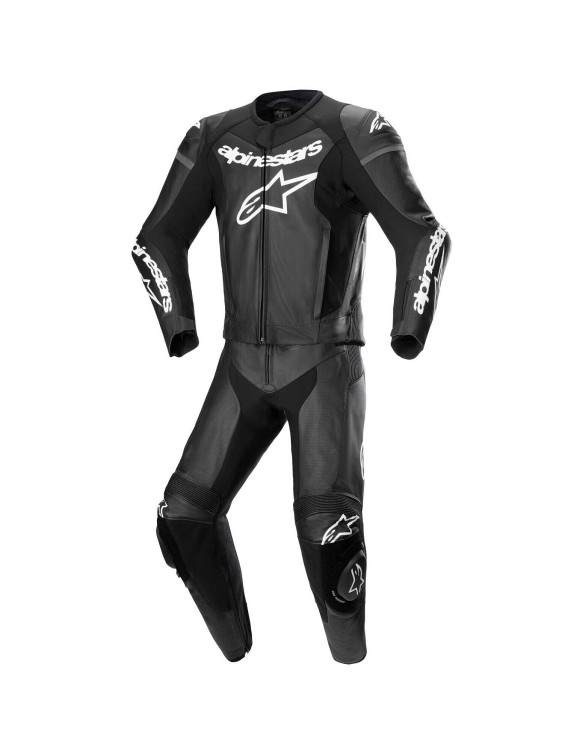 Traje de moto de cuero Alpinestars GP Force Lurv - 2 piezas - Negro 316132410 - 1