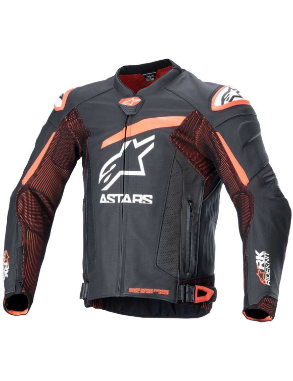 Alpinestars GP Plus R V4 Rideknit® Leder-Motorradjacke – Schwarz/Fluorot/Weiß 31003241321 - 1 Alpinestars GP Plus R V4 Rideknit® Leder-Motorradjacke – Schwarz/Fluorot/Weiß 31003241321 - 1