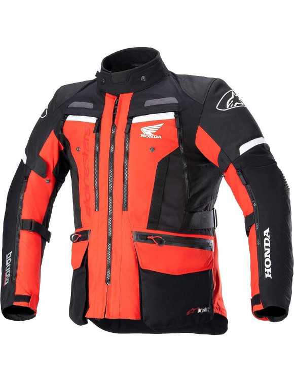 Chaqueta de moto Alpinestars Honda Bogota' Pro Drystar® - Rojo brillante/Negro 32067233031 - 1