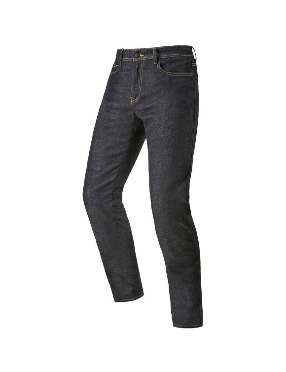 Pantalones de moto Alpinestars Cult-8 en denim elástico - Enjuague/Azul 33250247202 - 1