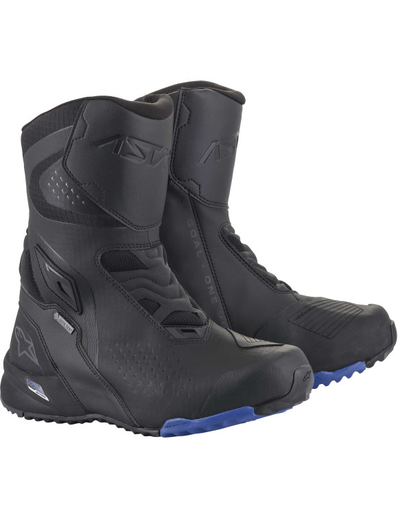 Stivali Moto Alpinestars Rt - 8 Gore-Tex - Nero/Blu 233542217 - 1