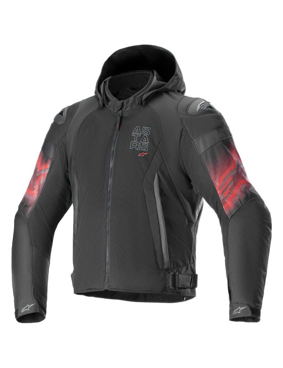 Chaqueta de moto impermeable Alpinestars Zaca Air Venom - Negro/Rojo brillante 33032241303 - 1