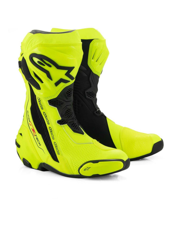 Alpinestars Supertech R Motorradstiefel – Fluo Gelb/Schwarz 2220021551 - 1