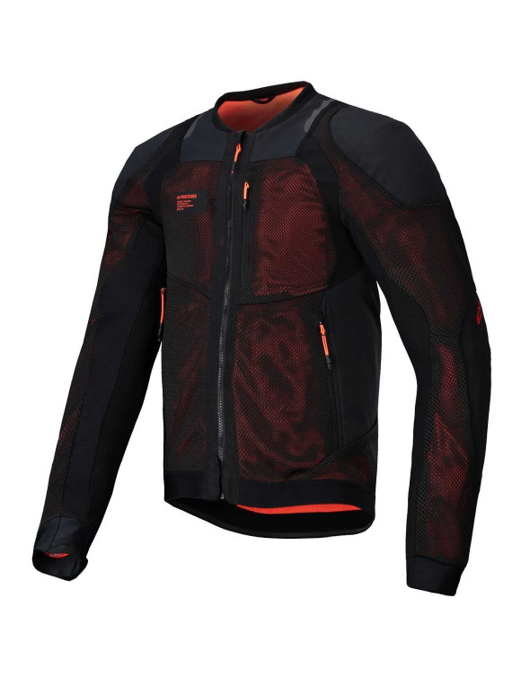 Chaqueta de moto Alpinestars Troop-Air Pro - Negro/Rojo fluo 33011251030 - 1 Chaqueta de moto Alpinestars Troop-Air Pro - Negro/Rojo fluo 33011251030 - 1