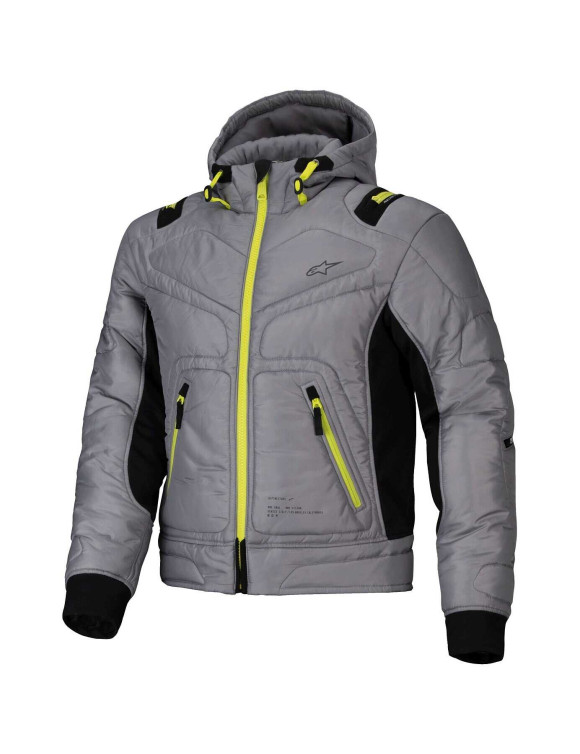Veste de moto imperméable Alpinestars Mohobbs - Gris lunaire/Vert citron 32009259143 - 1 Veste de moto imperméable Alpinestars Mohobbs - Gris lunaire/Vert citron 32009259143 - 1