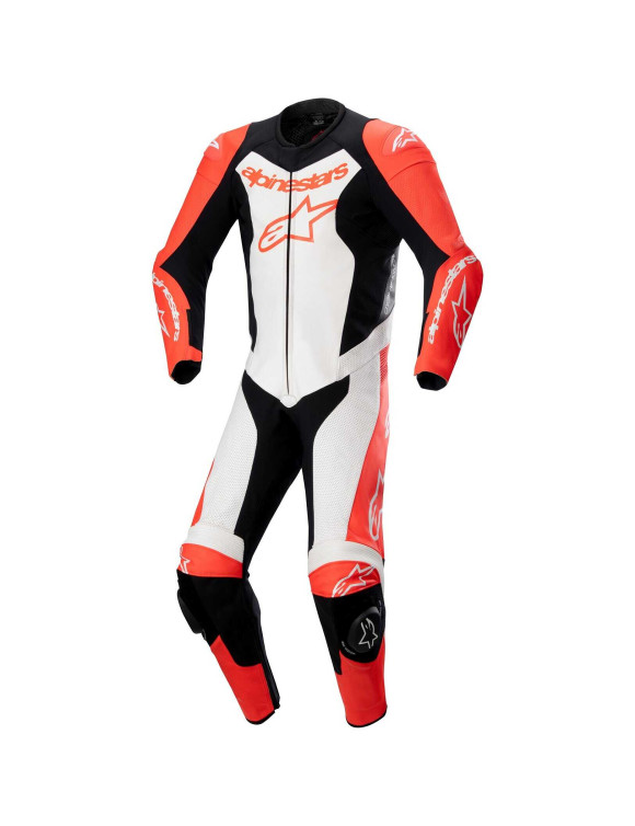 Alpinestars GP Force Lurv Leder-Motorradanzug – 1 Stück – Fluo Rot/Weiß/Schwarz 31521243022 - 1 Alpinestars GP Force Lurv Leder-Motorradanzug – 1 Stück – Fluo Rot/Weiß/Schwarz 31521243022 - 1