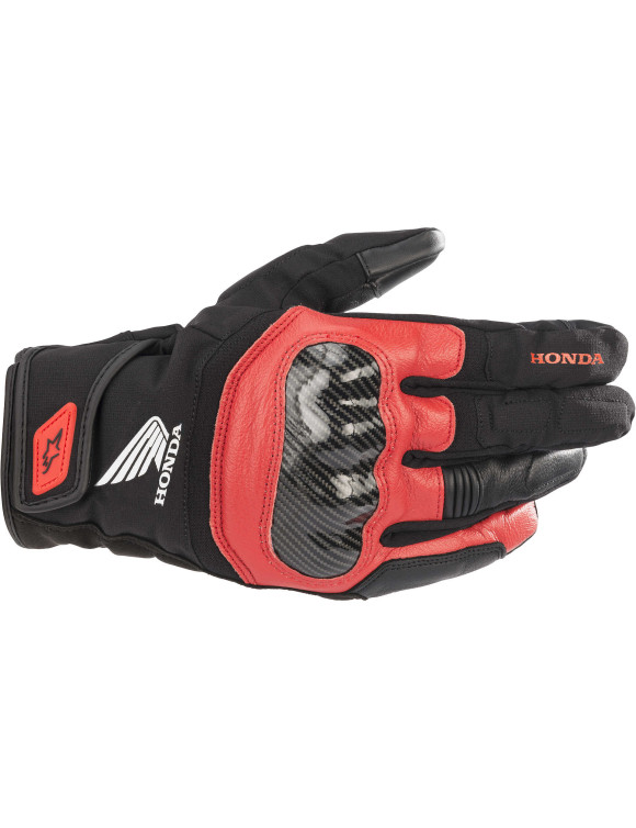 Gants de moto Alpinestars Honda SMX Z Drystar® - Noir/Rouge vif 35273211303 - 1