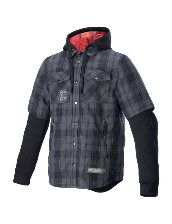 Camisa de tartán Alpinestars Mo.St.Eq - Gris alquitrán/Negro 43004249610 - 1 Camisa de tartán Alpinestars Mo.St.Eq - Gris alquitrán/Negro 43004249610 - 1