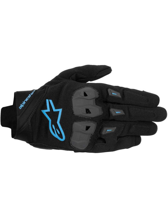 Alpinestars SP X 1 Motorcycle Gloves - Black/Light Blue 35701251497 - 1