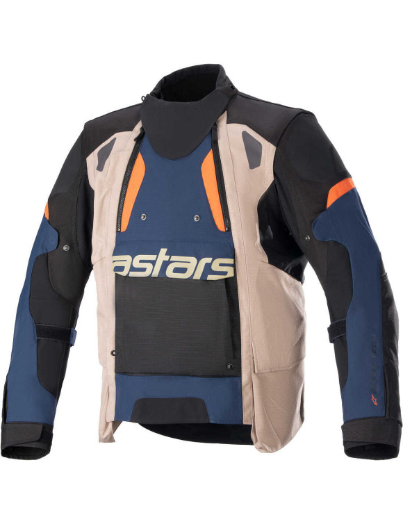 Alpinestars Halo Drystar Motorradjacke – Dunkelblau/Dunkelkhaki/Flame/Ora 32048227194 - 1 Alpinestars Halo Drystar Motorradjacke – Dunkelblau/Dunkelkhaki/Flame/Ora 32048227194 - 1