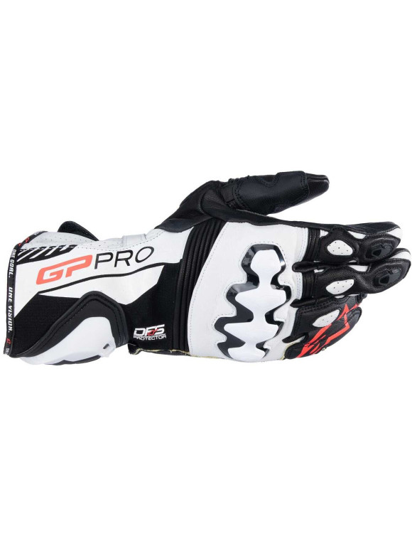 Alpinestars GP Pro R4 Motorcycle Gloves - Black/White 355672412 - 1