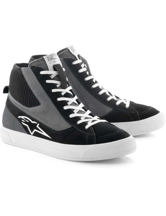 Alpinestars Stated Motorcycle Shoes - Black/Grey/White 25401241004 - 1 Alpinestars Stated Motorcycle Shoes - Black/Grey/White 25401241004 - 1