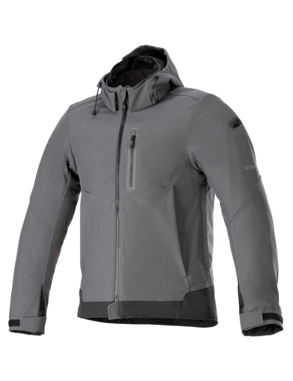 Neo Felpa Con Cappuccio Alpinestars Impermeabile - Grigio catrame/Nero 42080239610 - 1