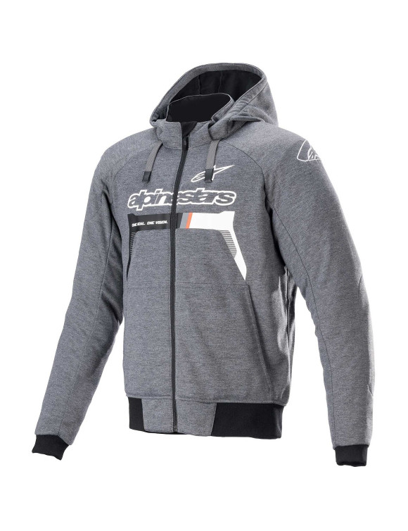 Alpinestars Chrome Ignition Sweat à capuche - Mélange/Gris foncé/Blanc 42008229162 - 1